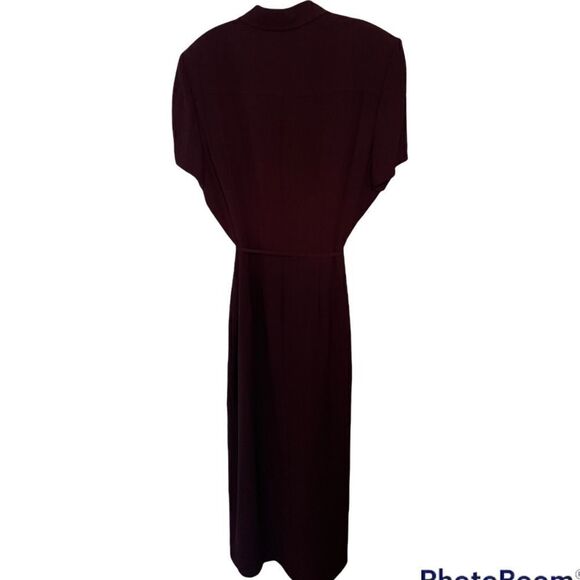 New Plum Color Long Maxi Dress, Professional Work Dress - Size 14 - Picture 8 of 8
